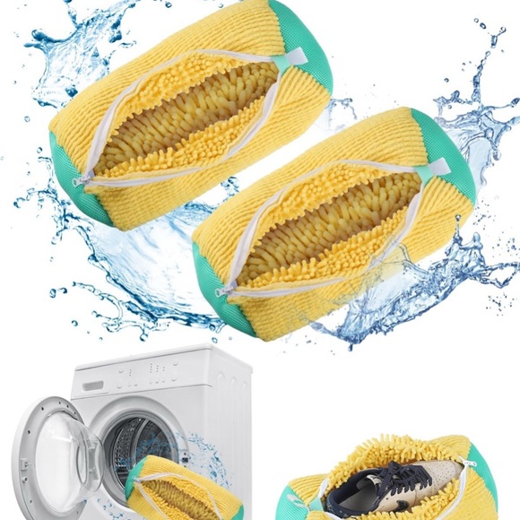 Feryu Other - Yellow and Teal Shoe Cleaning Bag